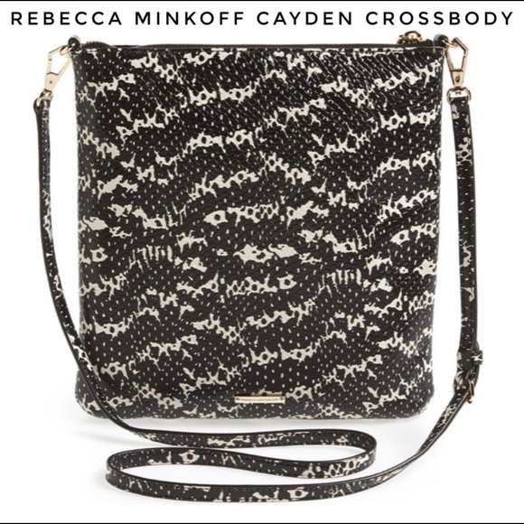 Rebecca Minkoff Cayden Snake Embossed Crossbody - Picture 1 of 5